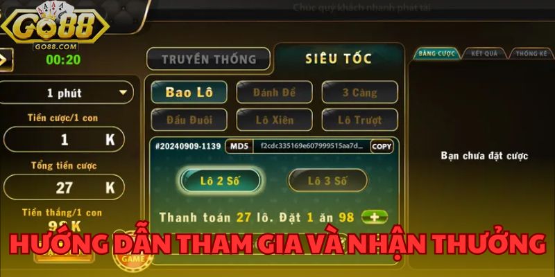 Lô Đề Siêu Tốc GO88 - Đánh Nhanh, Thắng Lớn Chỉ Trong Vài Giây 4 Cách chơi và nhận thưởng lô đề siêu tốc GO88