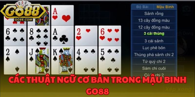 Mậu Binh GO88 - Luật Chơi Và Chiến Lược Thắng Đến Từ Cao Thủ 2 Các thuật ngữ cơ bản trong mậu binh GO88 để chơi thành thạo