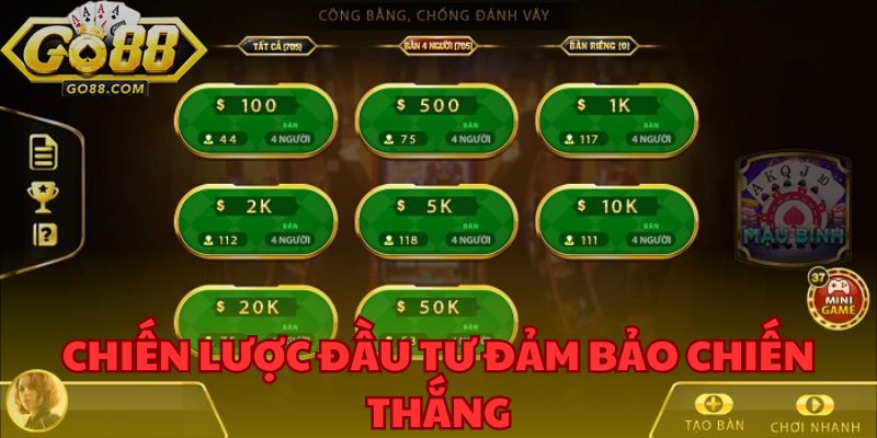 Mậu Binh GO88 - Luật Chơi Và Chiến Lược Thắng Đến Từ Cao Thủ 4 Chiến lược để chơi bài ăn đậm