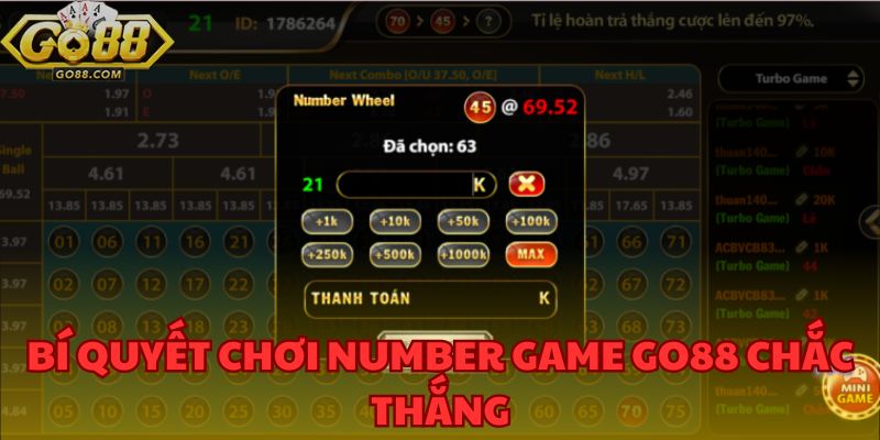Number Game GO88 - Chọn Càng Nhiều, Thắng Càng Khủng 4 Bí quyết thắng lớn Number Game GO88 - Kinh nghiệm từ cao thủ