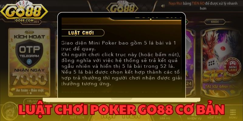 Poker GO88 - Hướng Dẫn Tham Gia Toàn Diện Dành Cho Người Mới 3 Poker GO88 - Khám phá luật chơi bài được yêu thích nhất