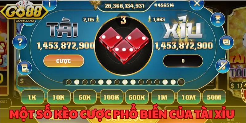 Tài Xỉu GO88 - Tựa Game Có Sức Hút Nhất Thị Trường Cá Cược 3 Kèo cược tài xỉu GO88 phổ biến để hội viên dễ cơ hội chiến thắng