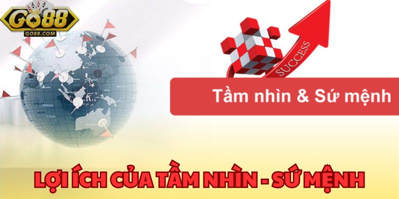 Tầm Nhìn - Sứ Mệnh Quyết Tâm Đạt Top 1 Sảnh Cá Cược Châu Á 3 Lợi ích của tầm nhìn - sứ mệnh đối với sự phát triển bền vững của cổng game