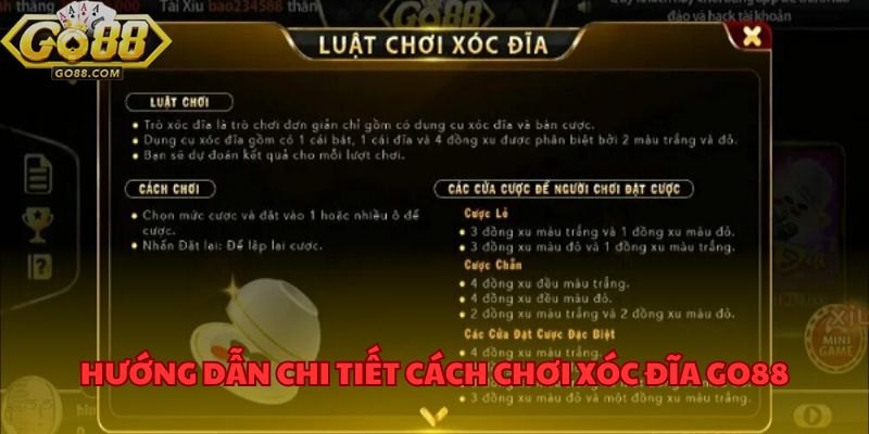 Chinh Phục Xóc Đĩa GO88 - Bí Quyết Đặt Cược Và Làm Giàu 3 Hướng dẫn chi tiết cách chơi xóc đĩa GO88 dành cho người mới